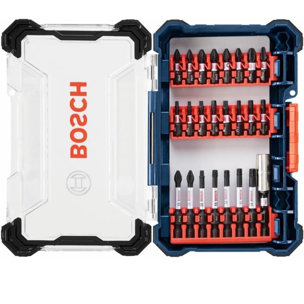 BOSCH SDMS24 24 - Piece Assorted Impact Tough Screwdriving Custom Case System